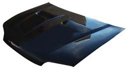 Honda Civic XS 1992-95 Carbon Fiber Hood, Functional Scoop