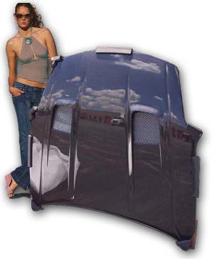 Nissan 350Z Vented Carbon Fiber Hoods