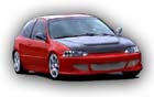 Honda Civic 1992-95 Carbon Fiber Hood, Func. M-Scoop
